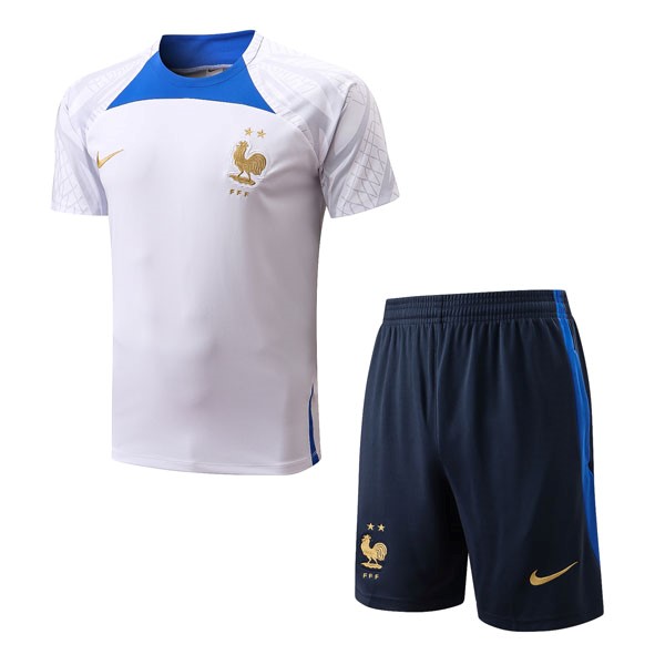 Maglia Formazione Francia Set Completo 22/23 Bianco